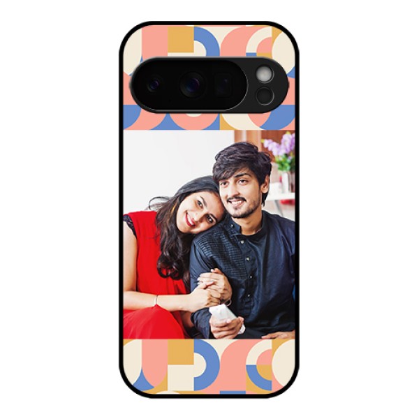 Google Pixel 10 Pro 5G Custom Glass Phone Case - Semi - Circle Maze Pattern Design