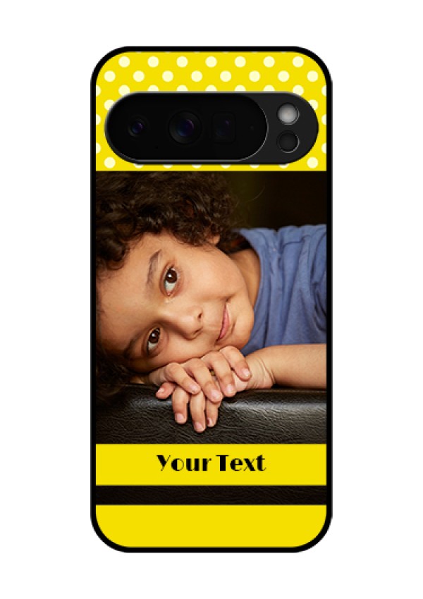 Google Pixel 10 Pro Xl 5G Custom Glass Phone Case - Bright Yellow Case Design