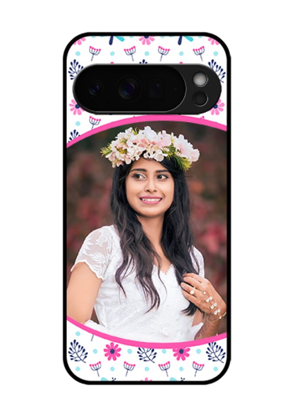 Google Pixel 10 Pro Xl 5G Custom Glass Phone Case - Colorful Flower Design