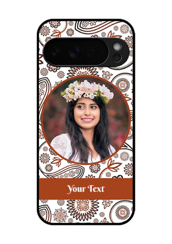 Google Pixel 10 Pro Xl 5G Custom Glass Phone Case - Abstract Flower Design