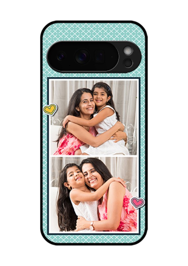 Google Pixel 10 Pro Xl 5G Custom Glass Phone Case - 2 Image Holder With Pattern Design