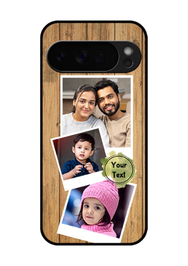Google Pixel 10 Pro Xl 5G Custom Glass Phone Case - Wooden Texture Design