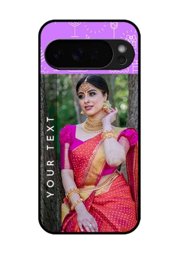 Google Pixel 10 Pro Xl 5G Custom Glass Phone Case - Birthday Icons Design