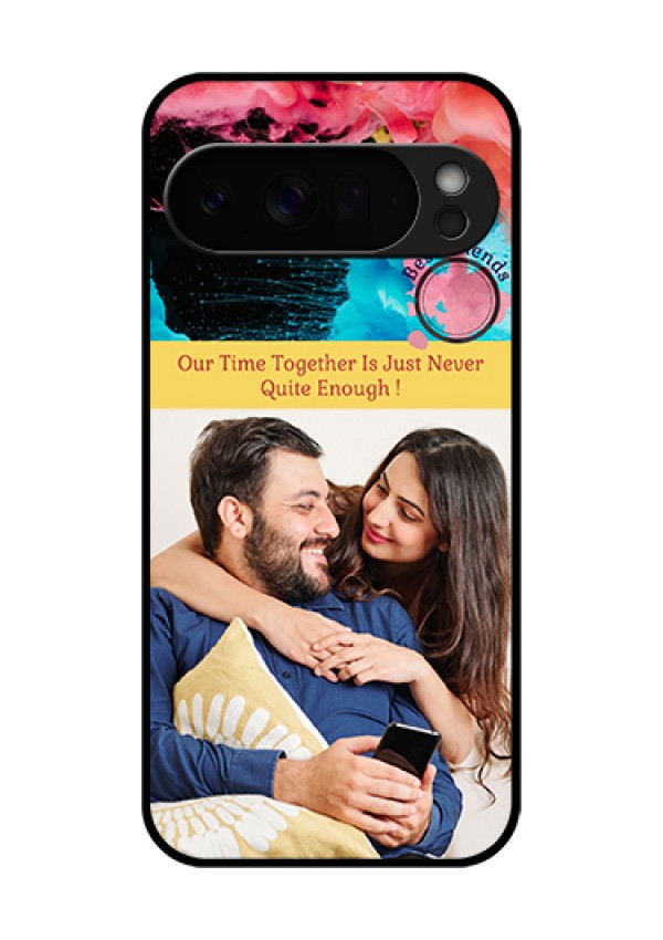 Google Pixel 10 Pro Xl 5G Custom Glass Phone Case - Quote With Acrylic Painting Design