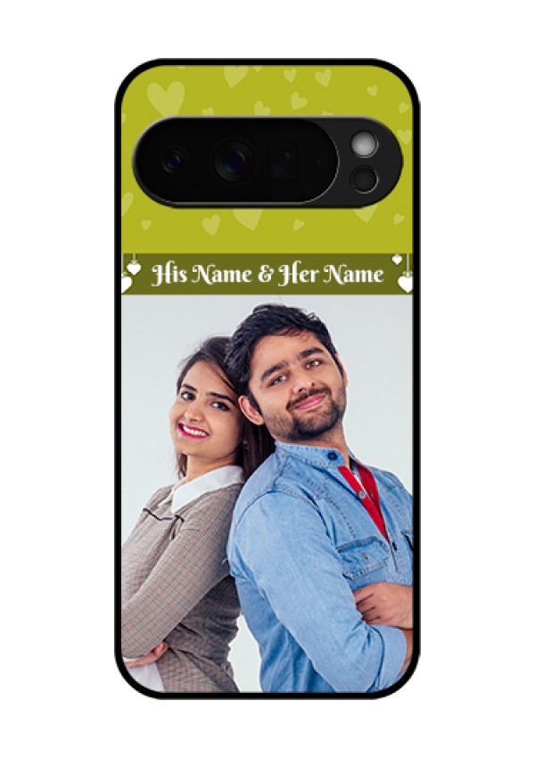 Google Pixel 10 Pro Xl 5G Custom Glass Phone Case - You & Me Heart Design
