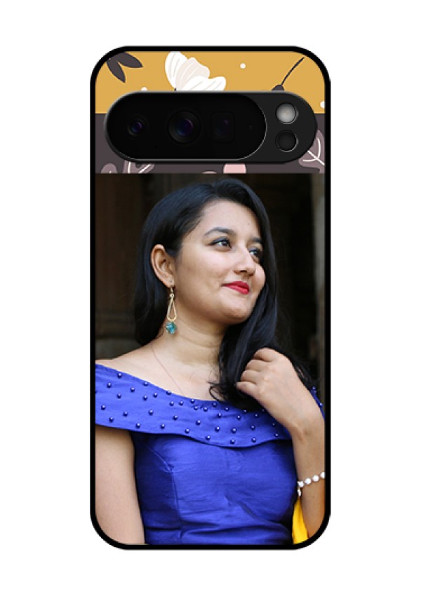 Google Pixel 10 Pro Xl 5G Custom Glass Phone Case - Stylish Floral Design