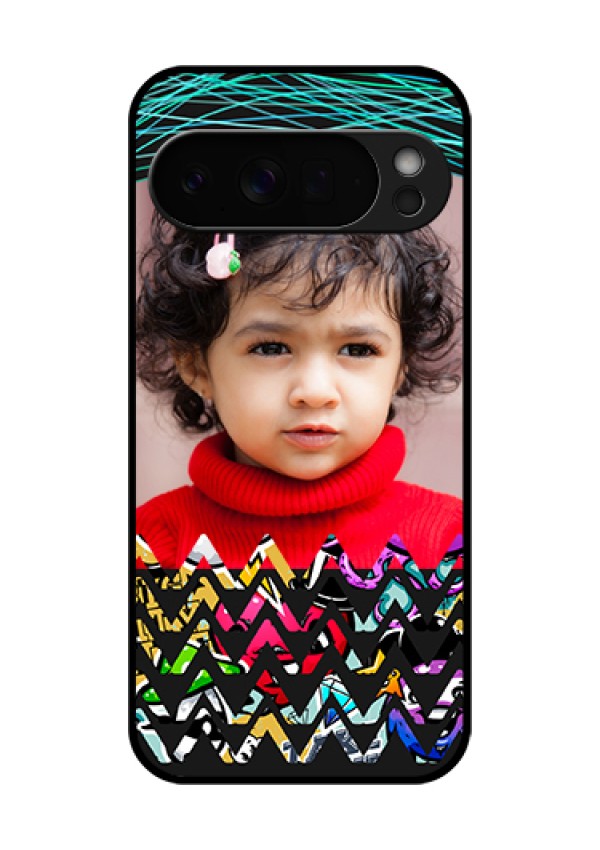 Google Pixel 10 Pro Xl 5G Custom Glass Phone Case - Neon Abstract Design