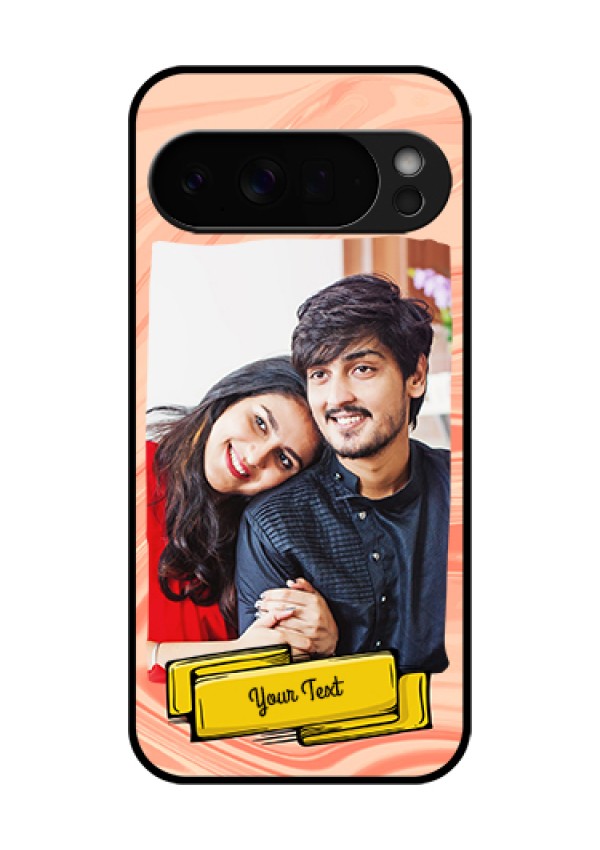 Google Pixel 10 Pro Xl 5G Custom Glass Phone Case - Marble Texture Design