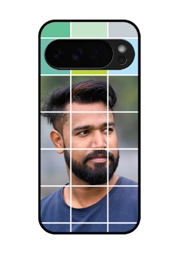 Google Pixel 10 Pro Xl 5G Custom Glass Phone Case - With White Box Pattern