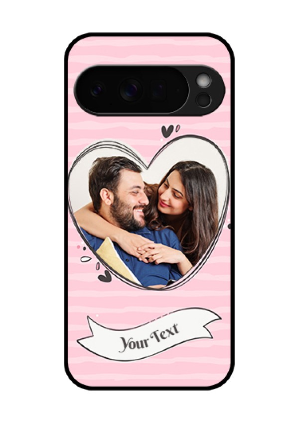Google Pixel 10 Pro Xl 5G Custom Glass Phone Case - Vintage Heart Design