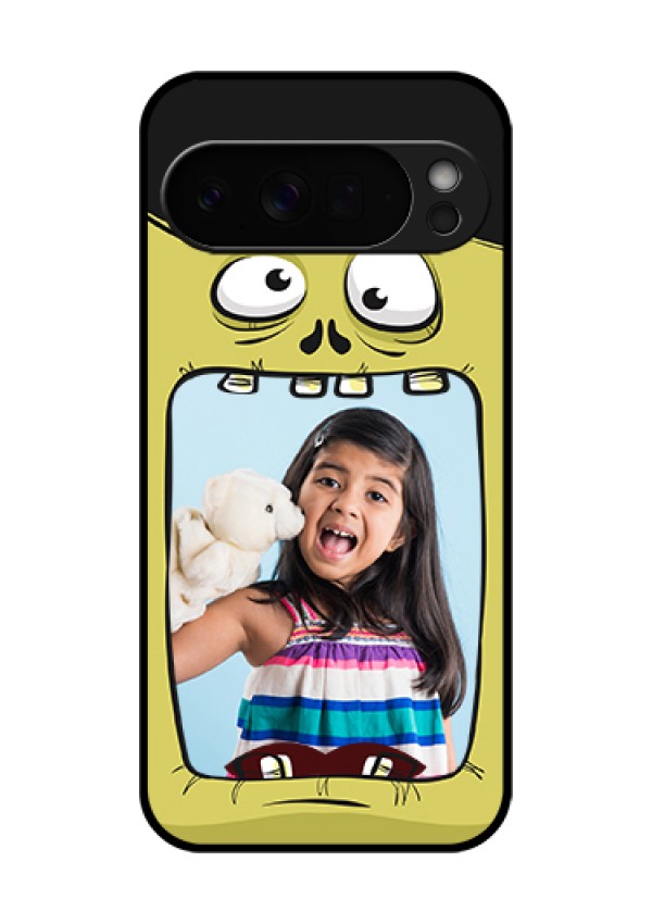 Google Pixel 10 Pro Xl 5G Custom Glass Phone Case - Cartoon Monster Back Case Design