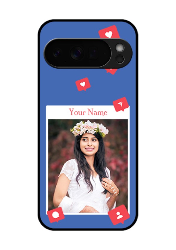 Google Pixel 10 Pro Xl 5G Custom Glass Phone Case - Like Share And Comment Design