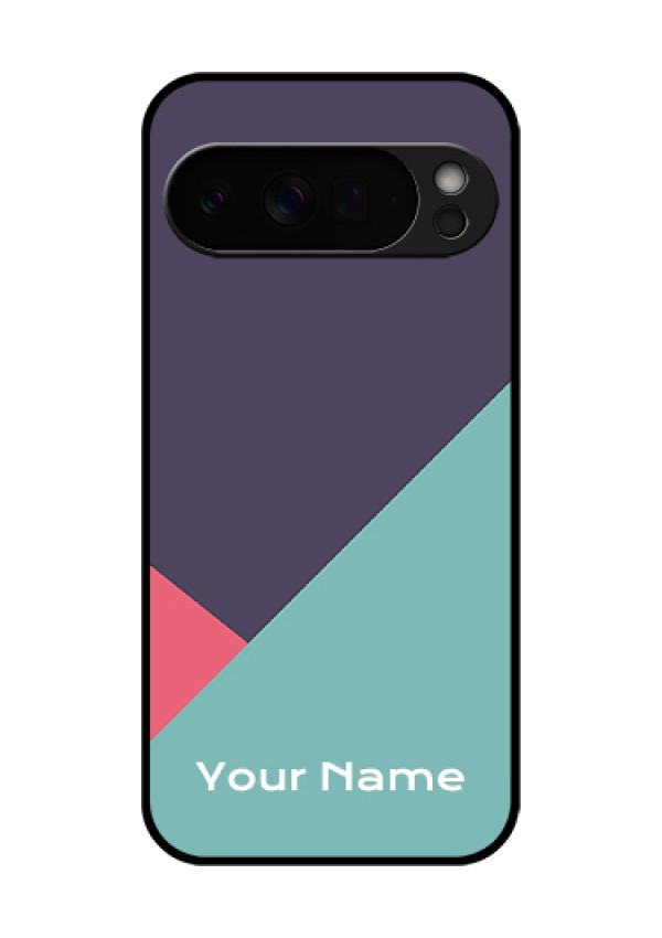 Google Pixel 10 Pro Xl 5G Custom Glass Phone Case - Tri Color Abstract Design