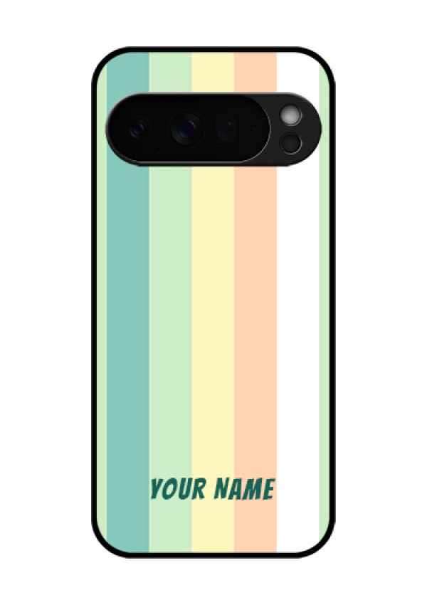 Google Pixel 10 Pro Xl 5G Custom Glass Phone Case - Multi - Colour Stripes Design