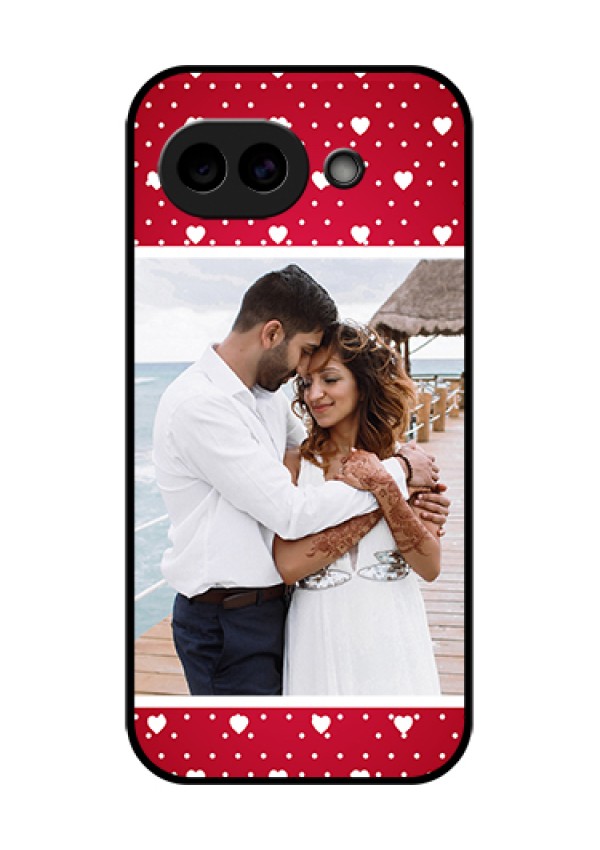 Google Pixel 10A 5G Custom Glass Phone Case - Hearts Mobile Case Design