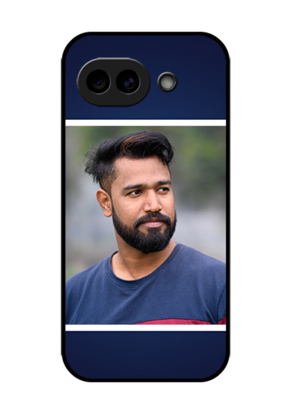 Google Pixel 10A 5G Custom Glass Phone Case - Simple Royal Blue Design