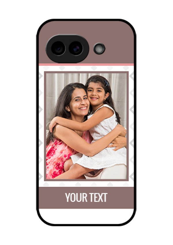 Google Pixel 10A 5G Custom Glass Phone Case - Simple Diamond Design