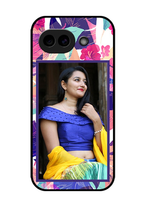 Google Pixel 10A 5G Custom Glass Phone Case - Abstract Floral Design
