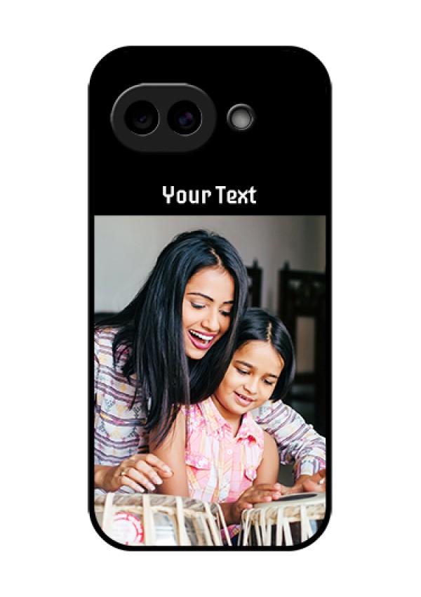 Google Pixel 10A 5G Custom Glass Phone Case - Photo With Name Design