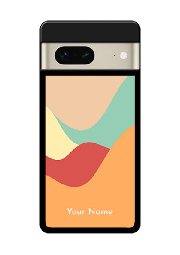 Google Pixel 7 5G Custom Glass Phone Case - Ocean Waves Multi - Colour Design