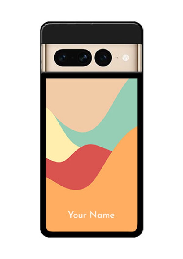 Google Pixel 7 Pro 5G Custom Glass Phone Case - Ocean Waves Multi - Colour Design