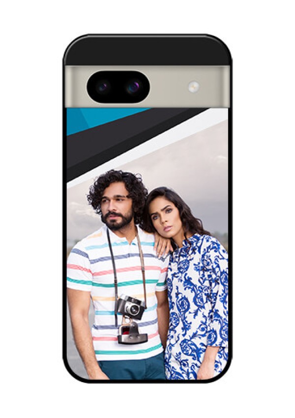 Google Pixel 8A 5G Custom Glass Phone Case - Simple Pattern Photo Upload Design