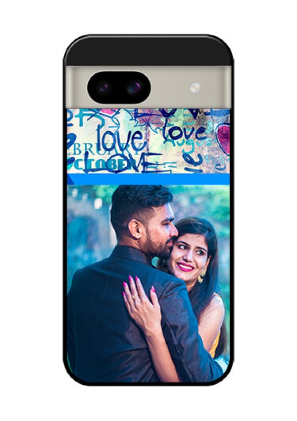Google Pixel 8A 5G Custom Glass Phone Case - Colorful Love Design