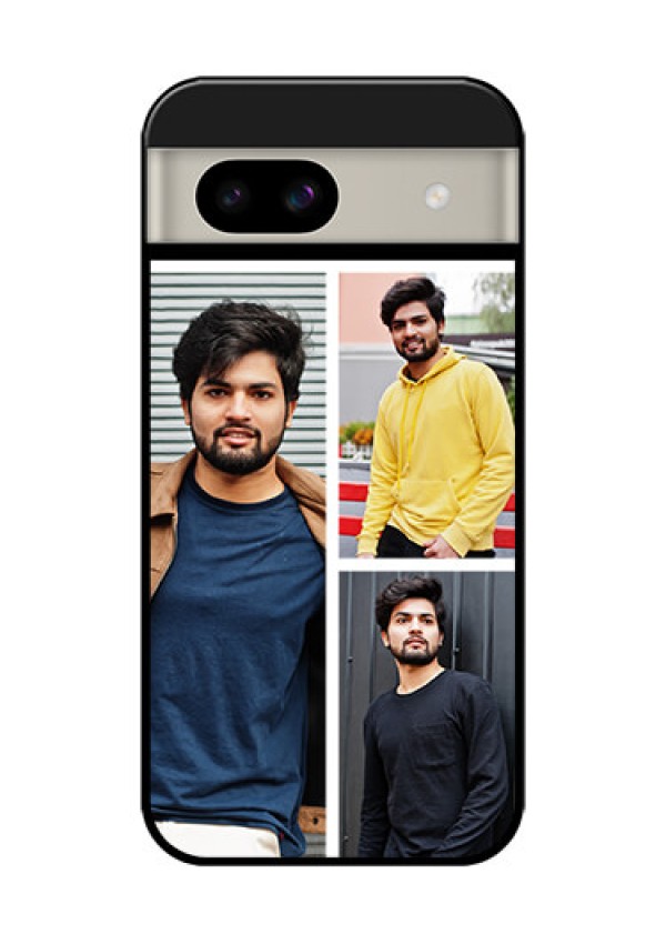 Google Pixel 8A 5G Custom Glass Phone Case - Upload Multiple Picture Design