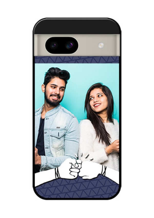 Google Pixel 8A 5G Custom Glass Phone Case - With Best Friends Design
