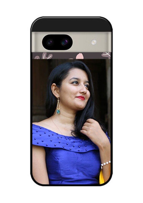 Google Pixel 8A 5G Custom Glass Phone Case - Stylish Floral Design
