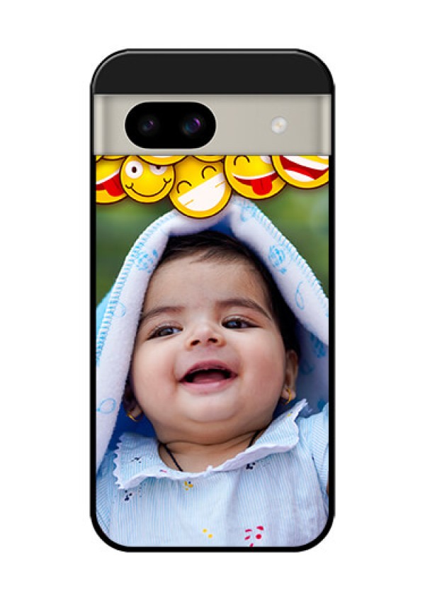 Google Pixel 8A 5G Custom Glass Phone Case - With Smiley Emoji Design