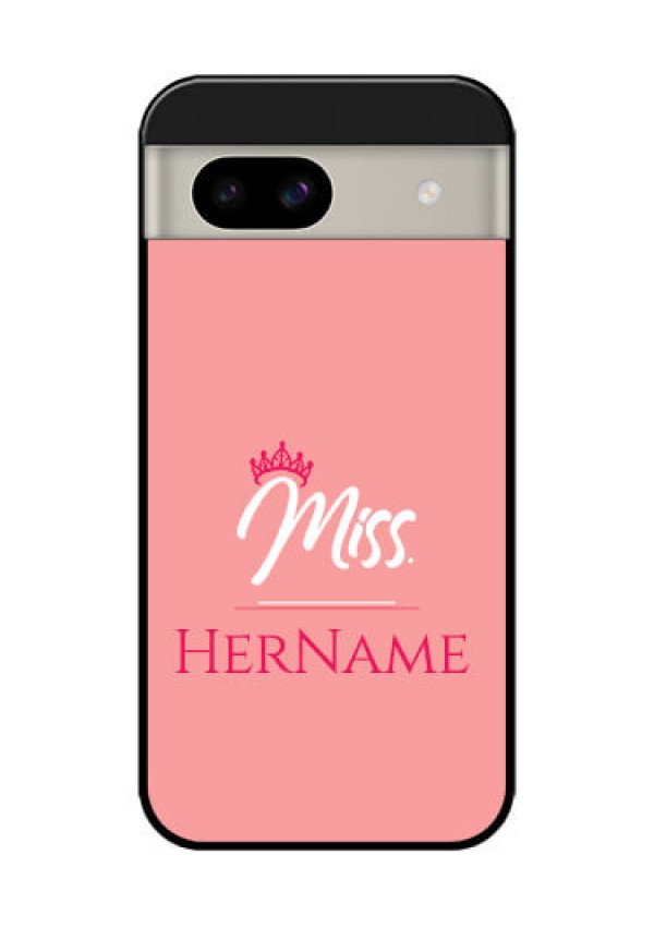 Google Pixel 8A 5G Custom Glass Phone Case - Mrs With Name Design