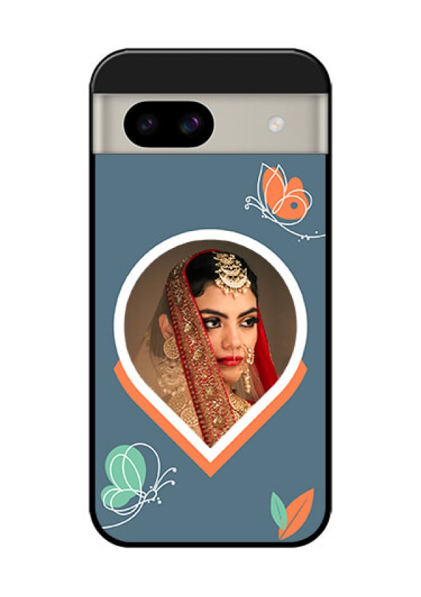 Google Pixel 8A 5G Custom Glass Phone Case - Droplet Butterflies Design