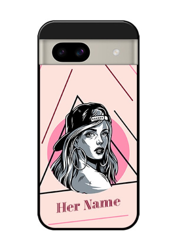Google Pixel 8A 5G Custom Glass Phone Case - Rockstar Girl Design