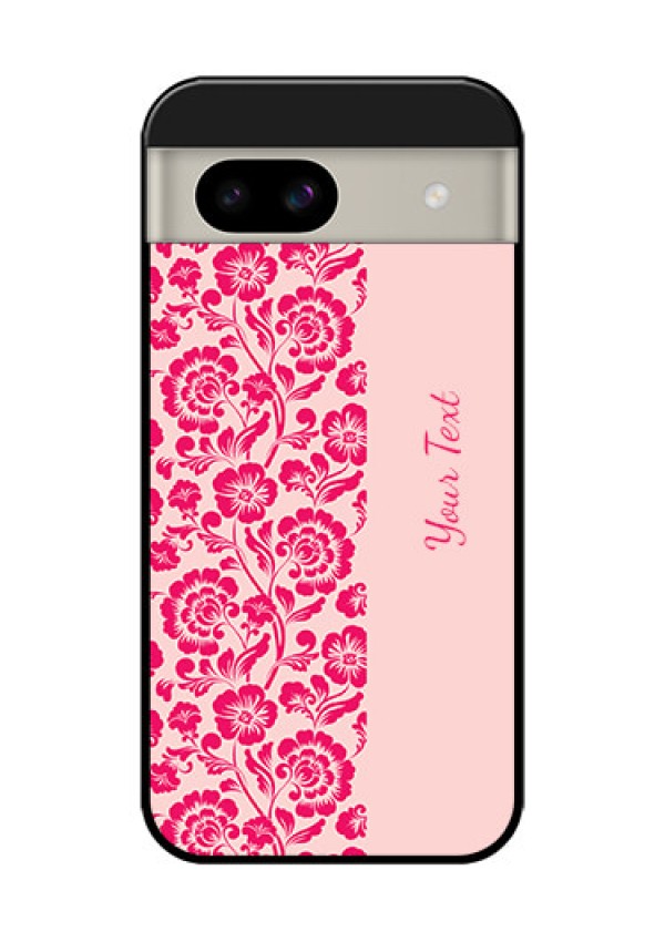 Google Pixel 8A 5G Custom Glass Phone Case - Attractive Floral Pattern Design