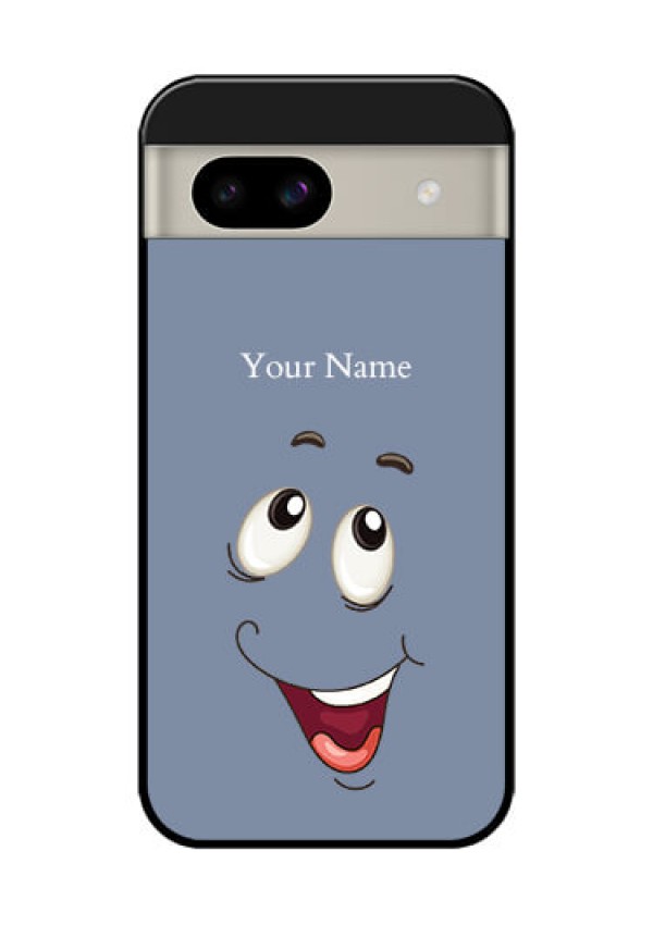 Google Pixel 8A 5G Custom Glass Phone Case - Laughing Cartoon Face Design