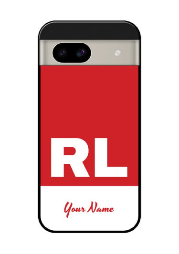 Google Pixel 8A 5G Custom Glass Phone Case - Dual Tone Custom Text Design