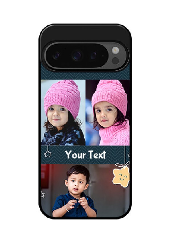 Google Pixel 9 Pro 5G Custom Glass Phone Case - Hanging Stars Design