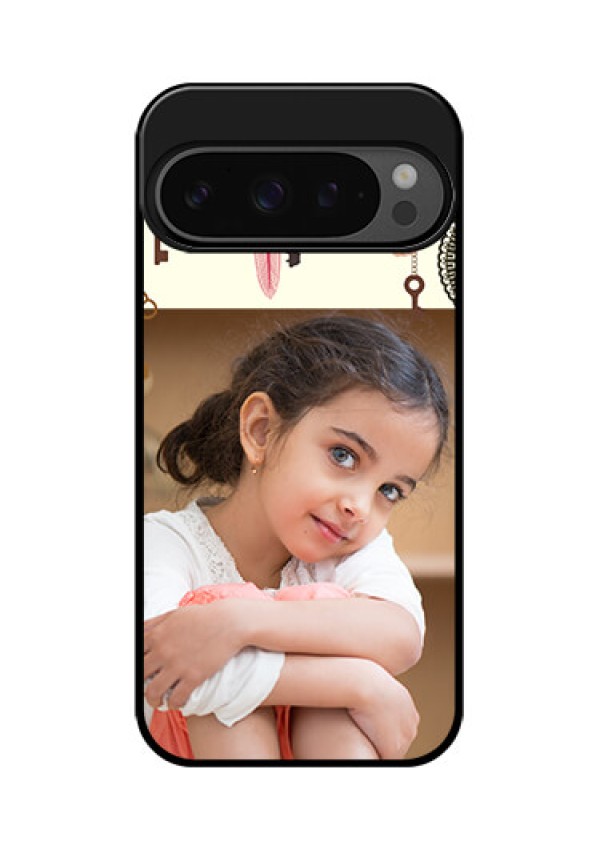 Google Pixel 9 Pro 5G Custom Glass Phone Case - Boho Style Design