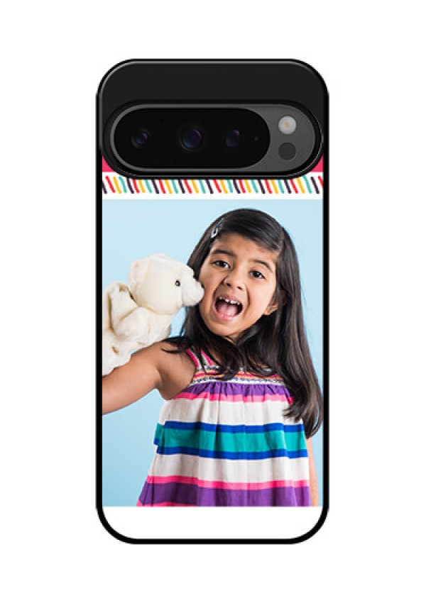 Google Pixel 9 Pro 5G Custom Glass Phone Case - Line Art Design