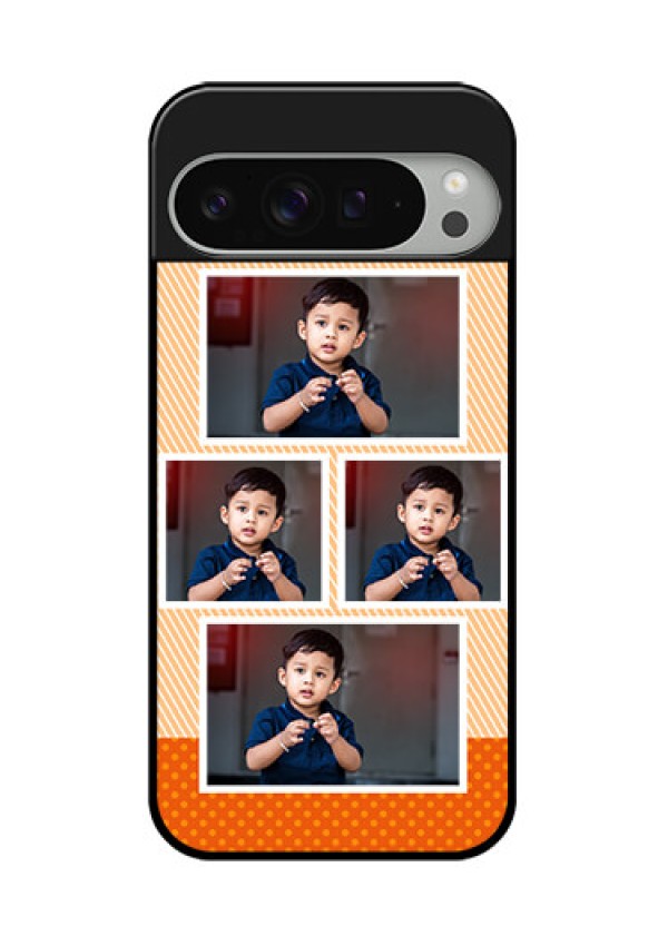 Google Pixel 9 Pro Xl Custom Glass Phone Case - Bulk Photos Upload Design