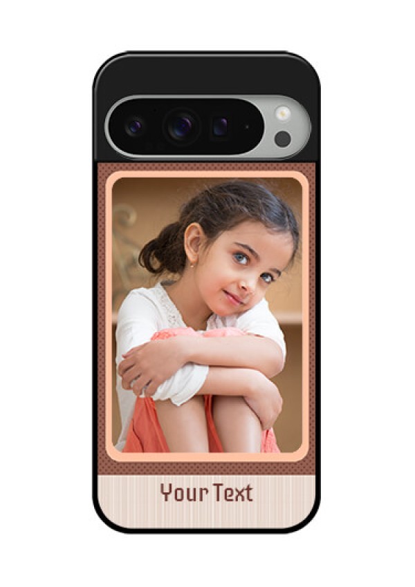 Google Pixel 9 Pro Xl Custom Glass Phone Case - Simple Pic Upload Design