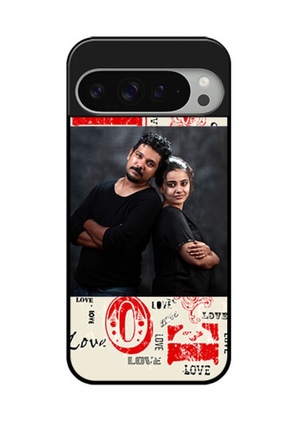 Google Pixel 9 Pro Xl Custom Glass Phone Case - Trendy Love Design Case