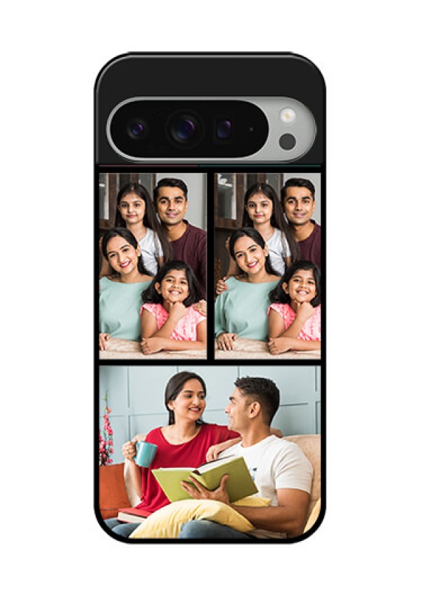 Google Pixel 9 Pro Xl Custom Glass Phone Case - Bulk Pic Upload Design
