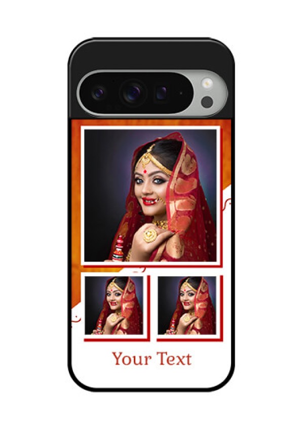 Google Pixel 9 Pro Xl Custom Glass Phone Case - Wedding Memories Design