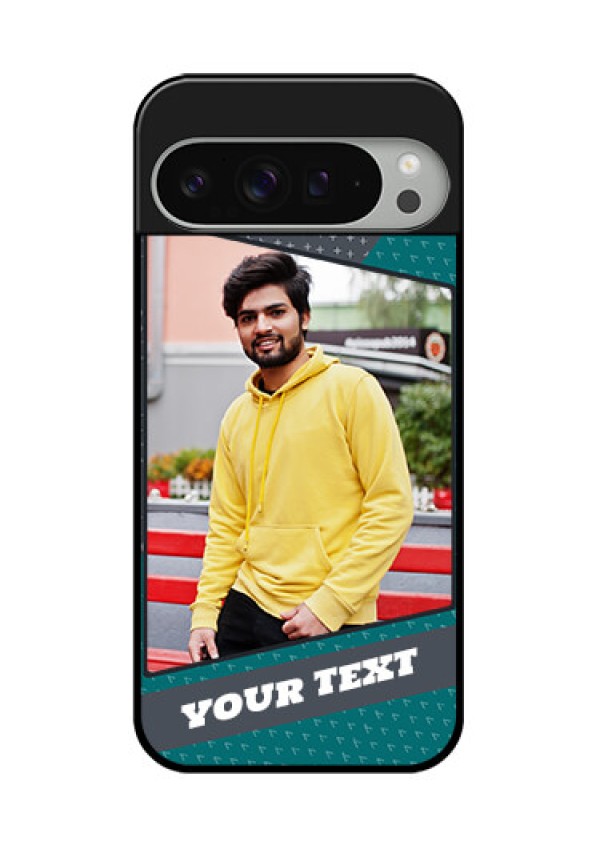 Google Pixel 9 Pro Xl Custom Glass Phone Case - Background Pattern Design With Quote
