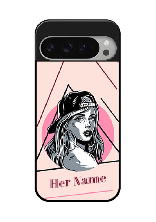 Google Pixel 9 Pro Xl Custom Glass Phone Case - Rockstar Girl Design