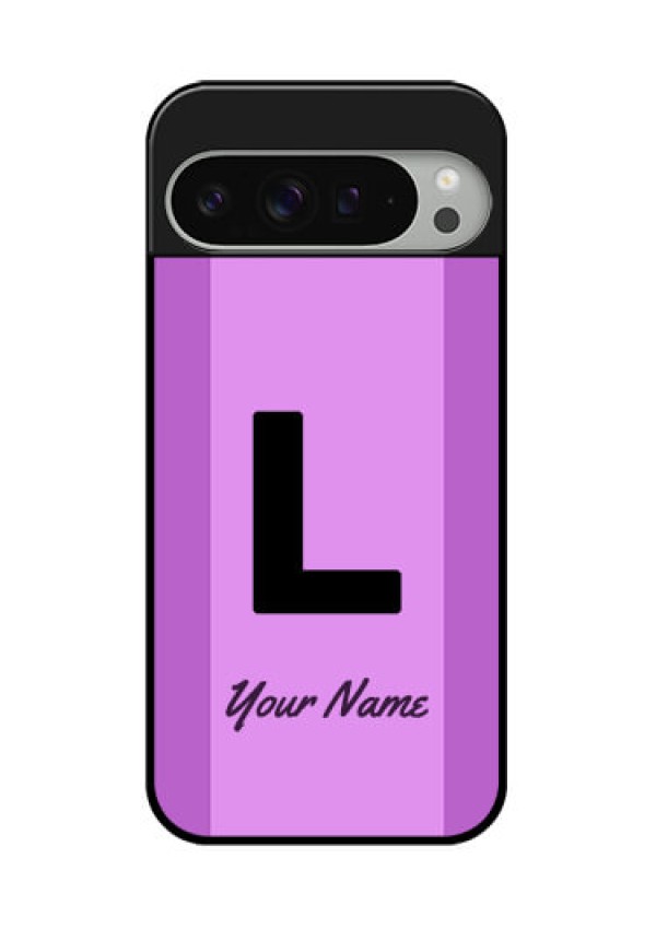 Google Pixel 9 Pro Xl Custom Glass Phone Case - Tricolor Custom Text Design
