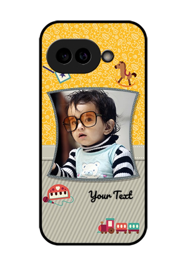 Pixel 9A 5G Custom Glass Phone Case - Baby Picture Upload Design