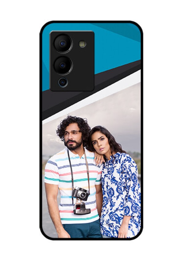 Infinix Note 12 Turbo Custom Glass Phone Case - Simple Pattern Photo Upload Design